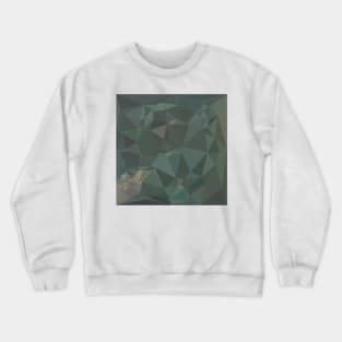 Light Sea Green Abstract Low Polygon Background Crewneck Sweatshirt